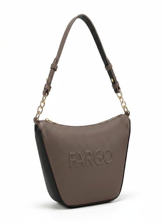 Fargo Vista Shoulder Bag for Women | Zip Closure, RFID Pockets, Vegan Leather, YKK Zip | Stylish Shoulder Bag for Office, Travel & Events | Made in India (Grey) - Image 1