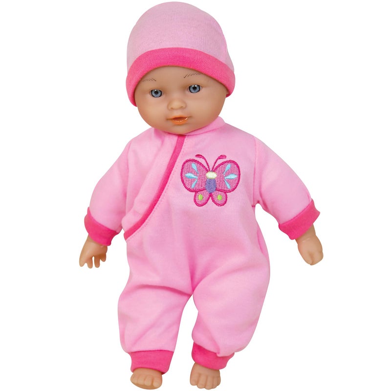 Lissi 11 Talking Baby Doll Pink Butterfly Outfit Matching Hat 6 Interactive Sounds Soft Body Realistic Roleplay Toy Kids Toddlers 2 - Image 4