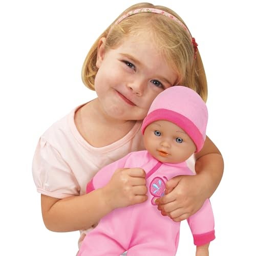 Lissi 11 Talking Baby Doll Pink Butterfly Outfit Matching Hat 6 Interactive Sounds Soft Body Realistic Roleplay Toy Kids Toddlers 2 - Image 5