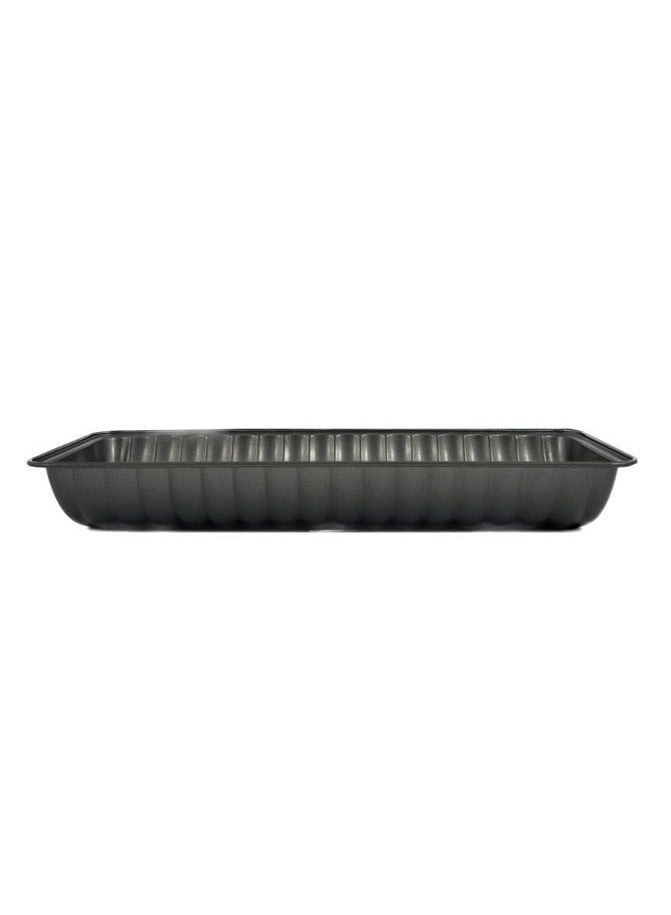 Homemaker Non-stick Back Form Tin - Cake Pan, 30cm x 11cm x 4.5cm, Black - Image 2