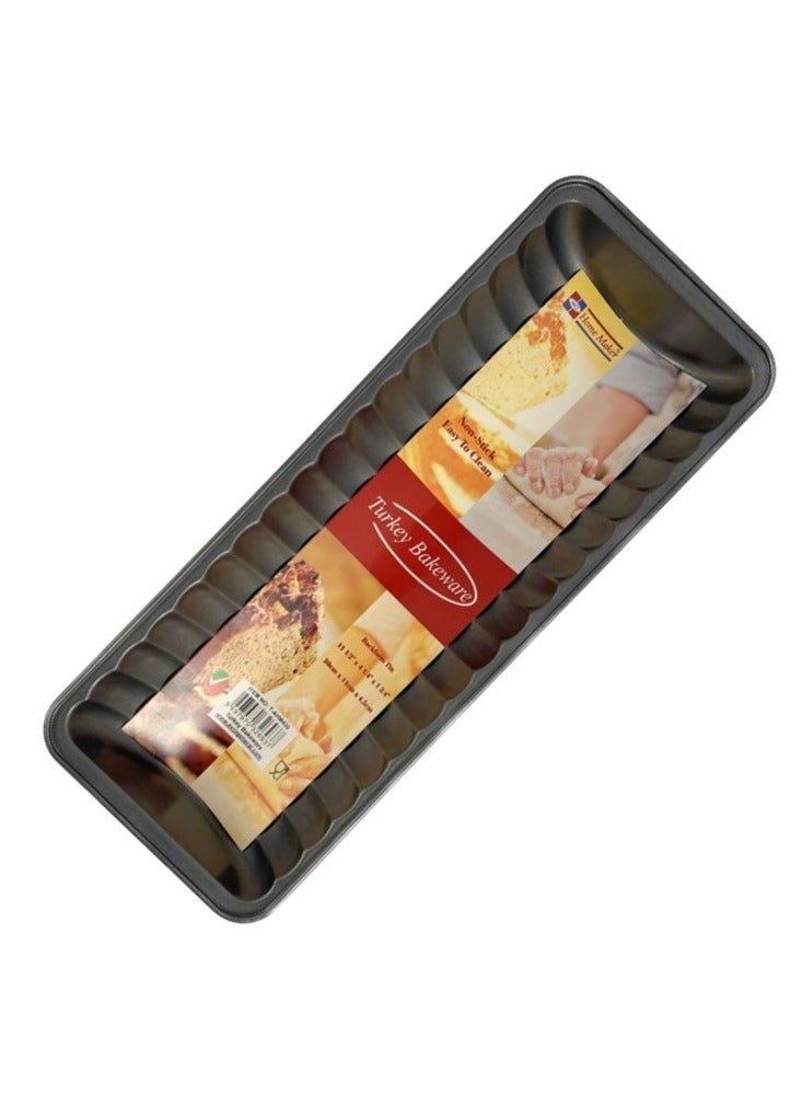 Homemaker Non-stick Back Form Tin - Cake Pan, 30cm x 11cm x 4.5cm, Black - Image 3