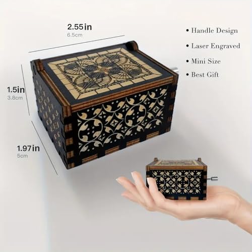 STORE 2508 Store2508 Wooden Vintage Hand Cranked Music Box – You are My Sunshine - Image 2