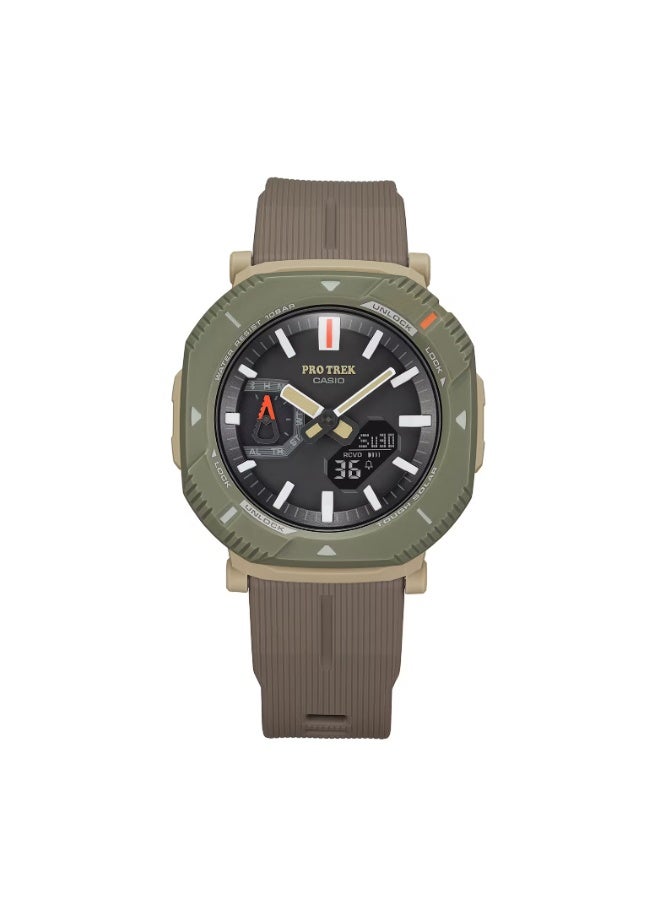 Casio Pro Trek PRJ-B001-5D Tough Solar Bluetooth Men’s Outdoor Watch with Bio-Based Resin Band, 100M Water Resistant - Image 2