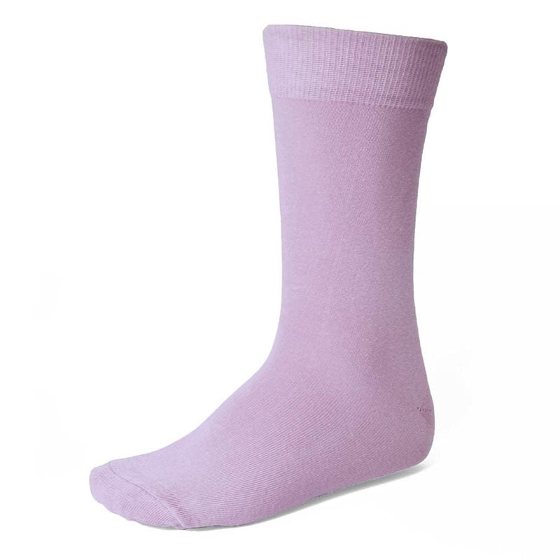 tiemart Men's Socks, One Pair (English Lavender Solid)