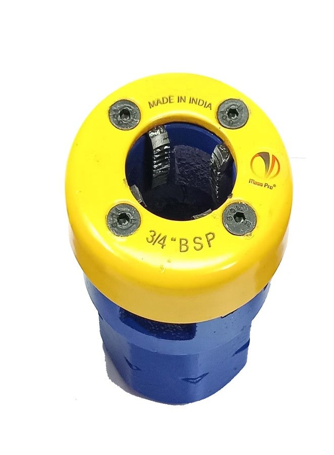 Mass Pro Professional BSP Pipe Threading Die, Carbon Steel Construction, Industrial-Grade Precision, Colour-Coded Yellow and Blue, 1Pc 3/4 in BSP - Image 1