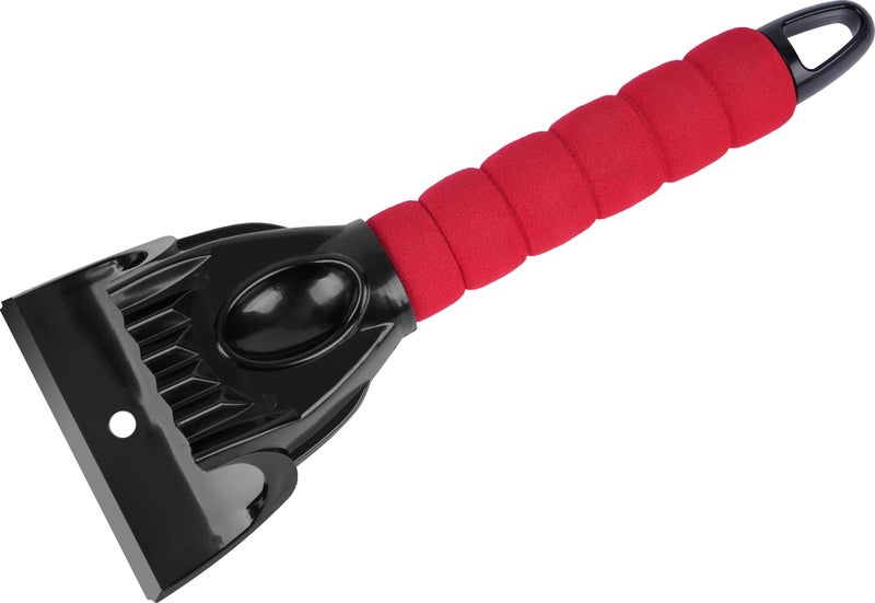 SCRUBIT Ice Scraper for Cars Foam Gripped Snow Scraper for Car Windshield SUVs and Small Trucks Strong teethed Scraper for Ice and Snow Compact Ice Crusher