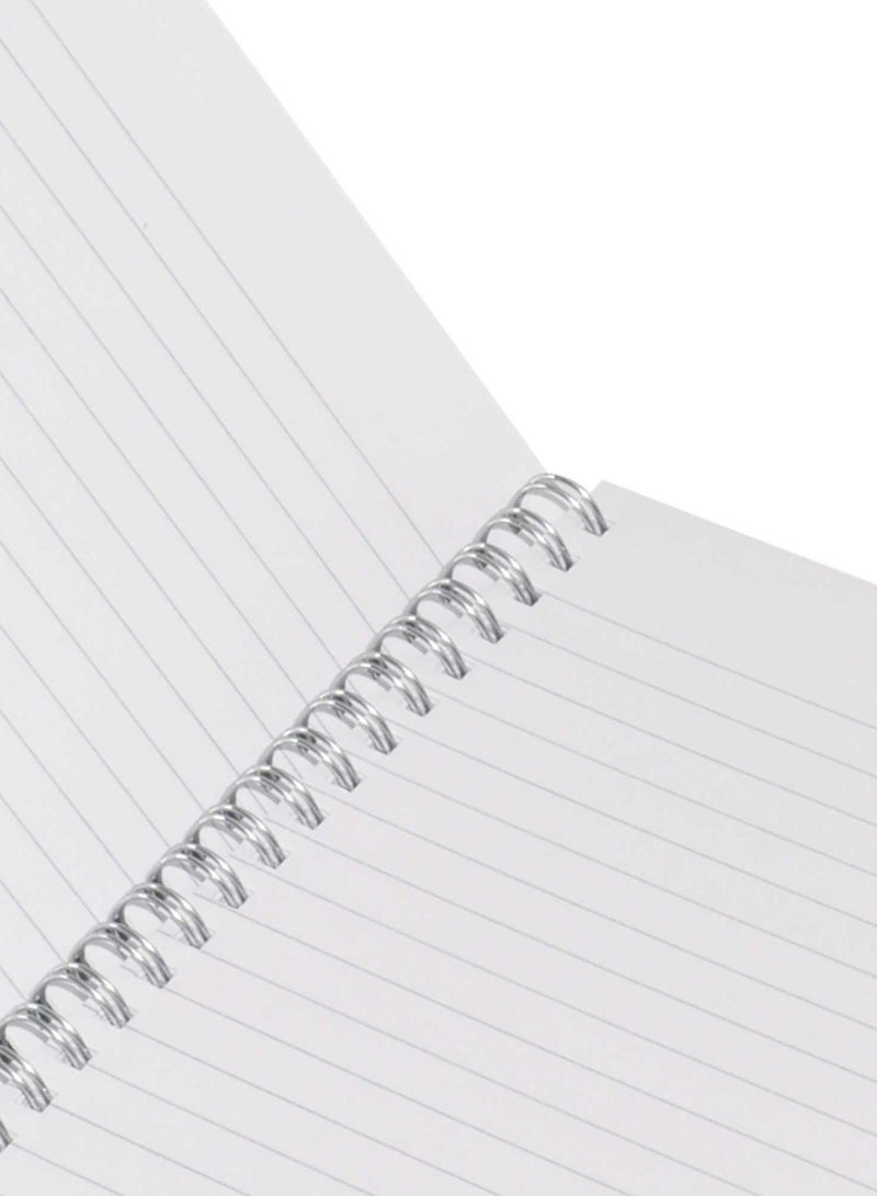 FIS LIGHT Pack of 10  Spiral Soft Cover Notebook, Single Line, 9X7 Inches (22.86 X 20.32 CM) 100 Sheets -LINB971704S - Image 2