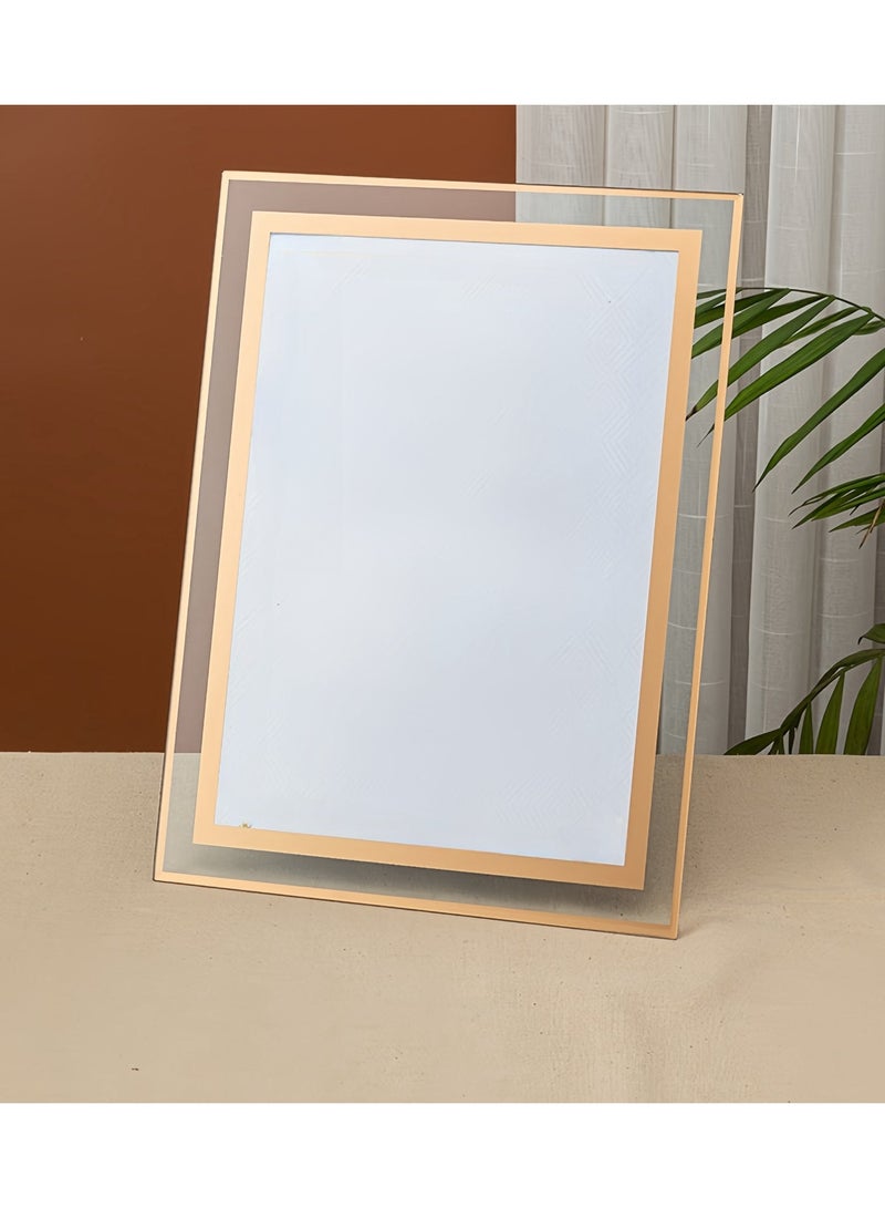 إطارات صور A4 إطار صور زجاجي لإطار صورة الطاولة مصنوع من زجاج عالي الوضوح - Image 3