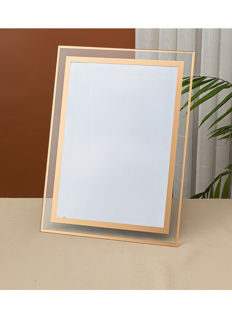 Generic - A4 Picture Frames Glass Photo Frame for Tabletop Picture Frame Made of High Definition Glass - Image 1