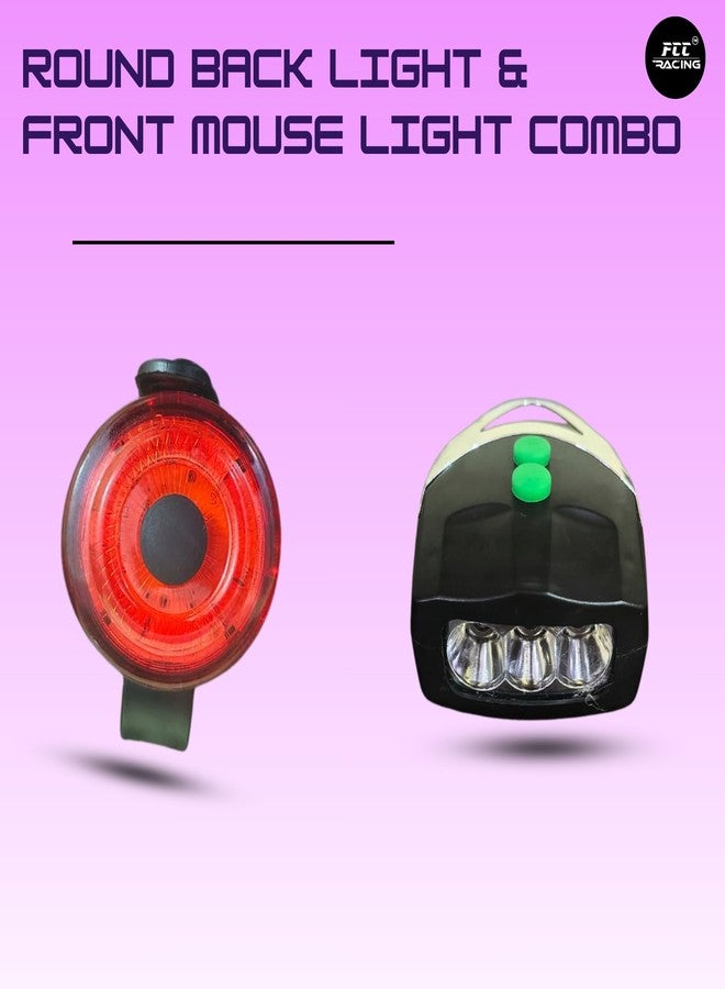 FCCRACING Round Back Light and Front Mouse Light Combo for Bicycle - Image 3