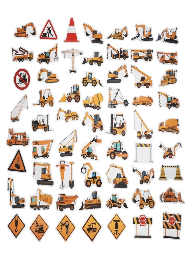 Cleverplay 100 Pack Construction Stickers, Construction Party Favors, Birthday Decorations - Image 3
