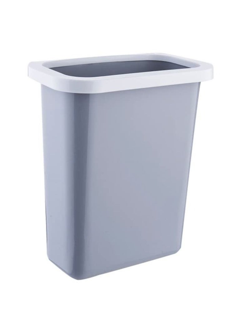Perfii Hanging Trash Bin Kitchen Cabinet Door Hanging Storage Waste Bin Garbage Plastic Bag Holder Basket  - Image 1