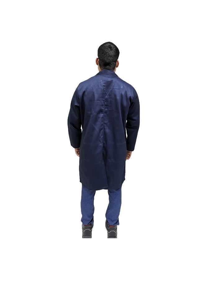 Armour Production Armour Production Labcoat for Multipurpose Use for Laboratory, Medical, and Industrial Use | Long Sleeves Lab Coat for Men & Women | Navy | Size-4XL  - Image 3