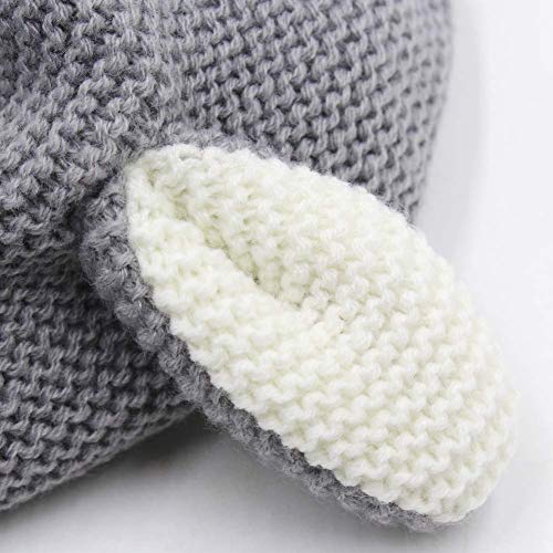 SYGA Winter Warm Ear Protection Knitted Woolen Unisex Baby Hat (2-6 Year) Grey - Image 4