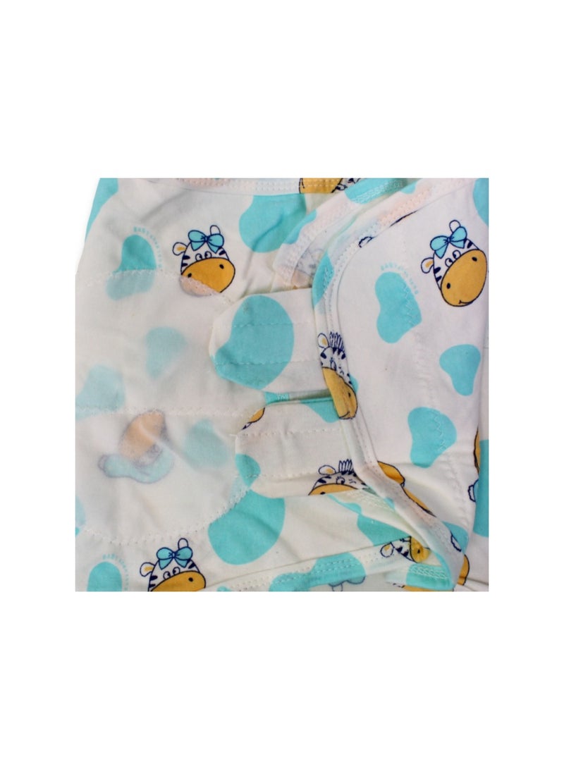 قماط قطني للأطفال - بنقشة رؤوس أبقار بيضاء - Image 5