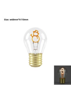 Charging Bulb LED Independent Light Source Usb Interface Portable Night Light Unicorn Love DIY Atmospheric High-end-Specifications:Snowman-2200k Warm Yellow