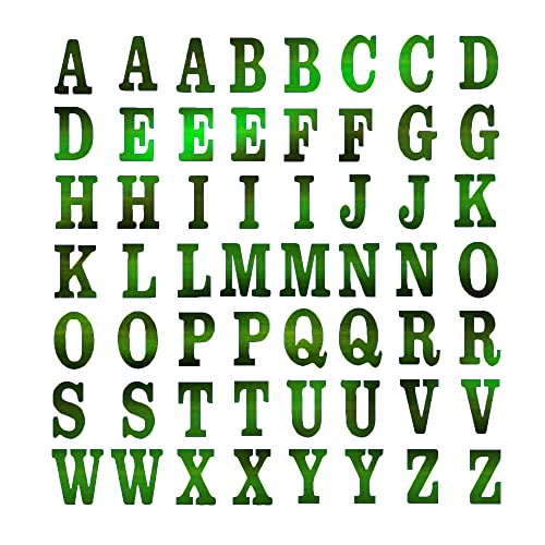 Comet Busters Self-Adhesive Metallic Finish Stickers for Art & Craft, Decorations, Project Work, School Work (STK01-3) (Green) - Image 1