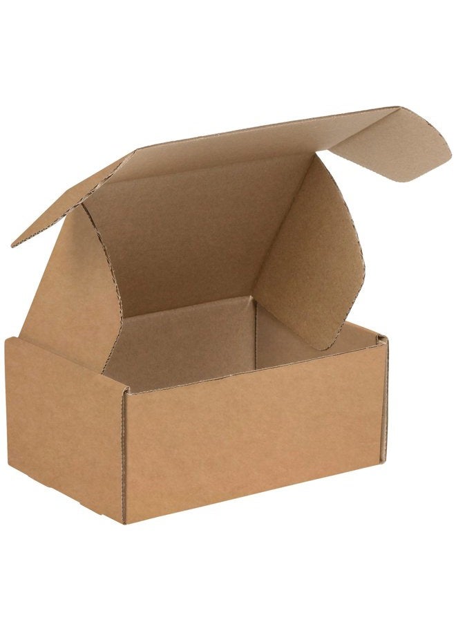 Boxes Fast BFMFL964K Deluxe Literary Cardboard Mailers, 9 x 6 1/4 x 4 Inches, Cardboard Die Cut Shipping Box, Medium Brown Kraft Mailing Box (Pack of 50) - Image 1