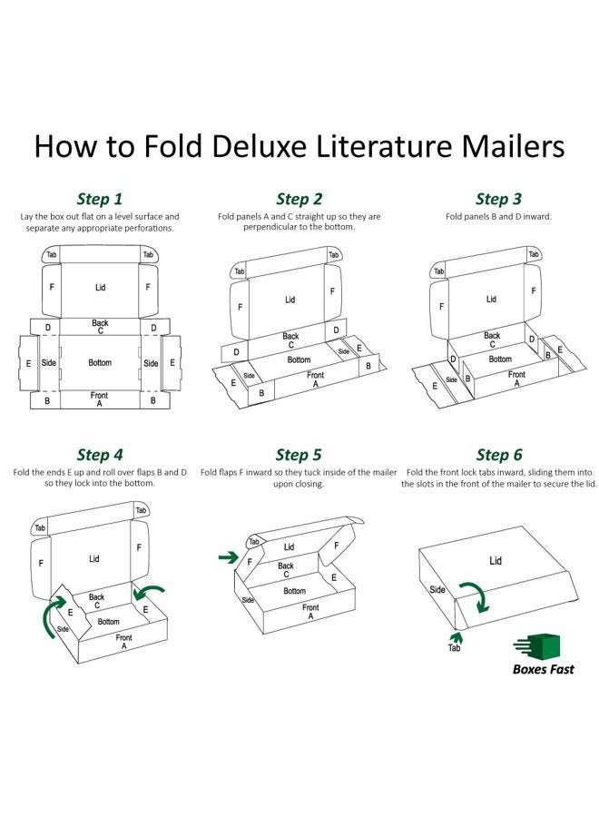 Boxes Fast BFMFL964K Deluxe Literary Cardboard Mailers, 9 x 6 1/4 x 4 Inches, Cardboard Die Cut Shipping Box, Medium Brown Kraft Mailing Box (Pack of 50) - Image 3
