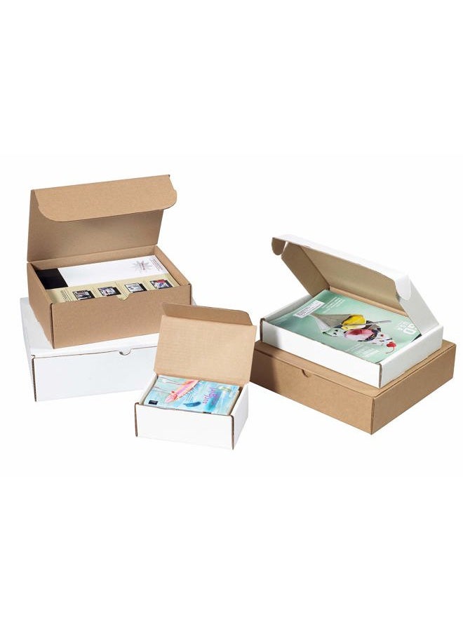 Boxes Fast BFMFL964K Deluxe Literary Cardboard Mailers, 9 x 6 1/4 x 4 Inches, Cardboard Die Cut Shipping Box, Medium Brown Kraft Mailing Box (Pack of 50) - Image 4
