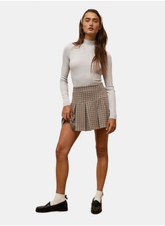 American Eagle AE Long-Sleeve Mock Neck Pointelle Bodysuit  - Image 1
