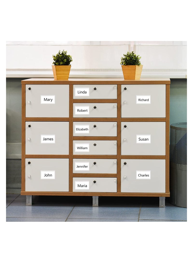 Self-Adhesive Index Card Pockets with Top Open for Loading, 20 Pack Clear Plastic Labels Holders for Organizing, Storage Bins, Library Card, Totes, Shelves, 3" x 5" Protecting Your Index Cards