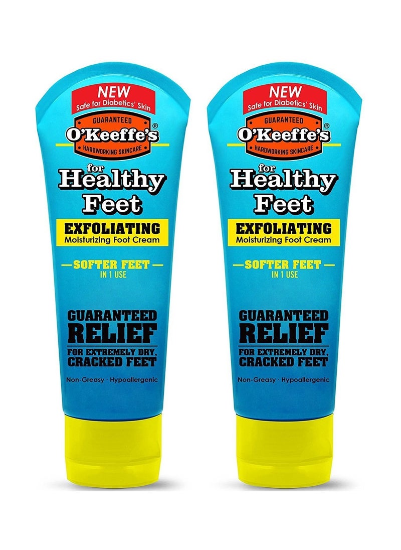 O'Keeffe's - O'Keeffe's Healthy Feet, Exfoliating Foot Cream, 3 oz. Tube - 2 Pack - Image 1