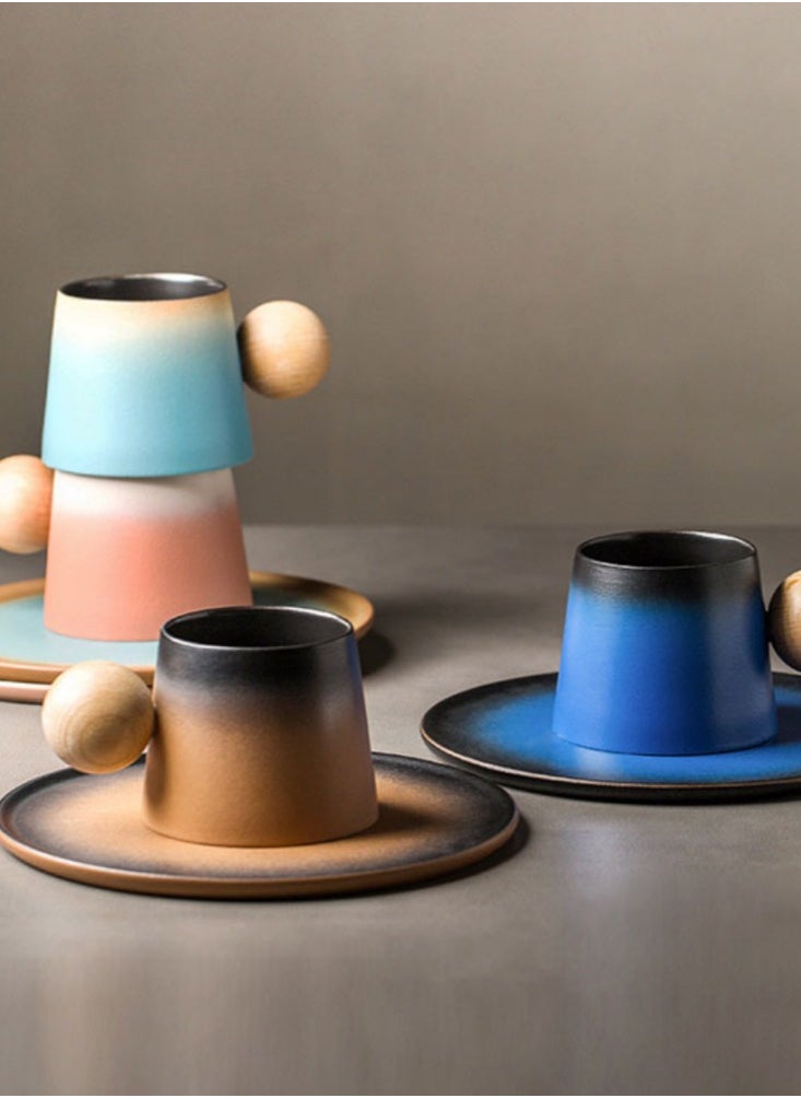 Generic Creative Retro Coffee Cup Set With High-end and Exquisite Gift Box Packaging Design  - Image 5
