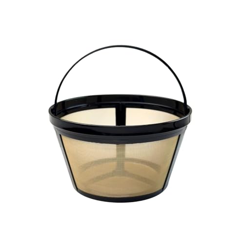 TRONMEI 8-12 Cup Reusable Coffee Filter - BPA Free, Eco-Friendly, Compatible with Mr. Coffee, Black+Decker & Most Standard 8-12 Cup Drip Coffee Makers (1-Pack) - Image 1