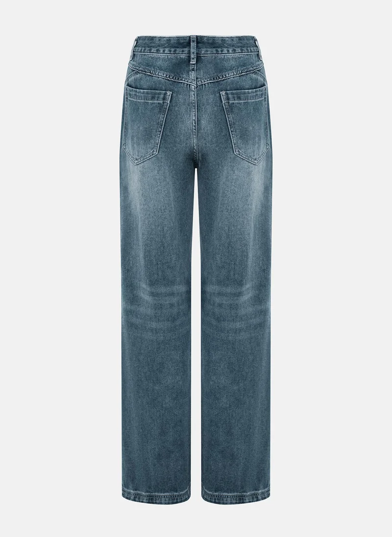 Lichi  Loose light-wash denim jeans for Women | Best Price UAE