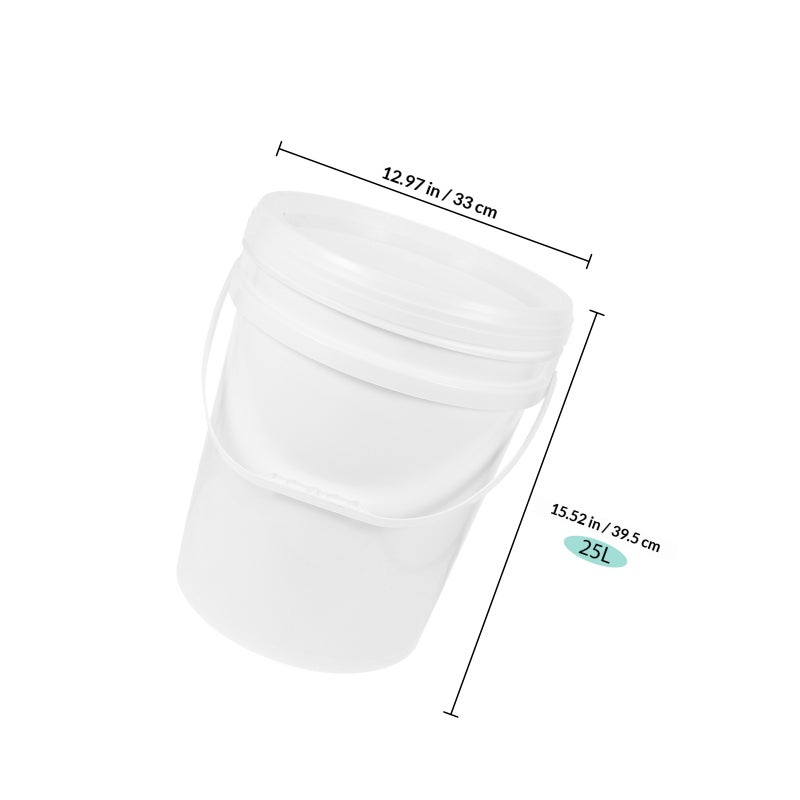 Storage Bucket Bucket Bucket Pail Container With Airtight Lid (25L) - Image 2