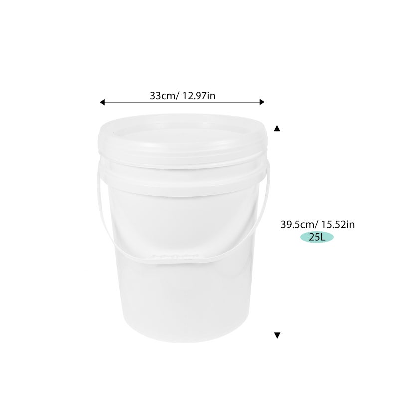 Storage Bucket Bucket Bucket Pail Container With Airtight Lid (25L) - Image 3