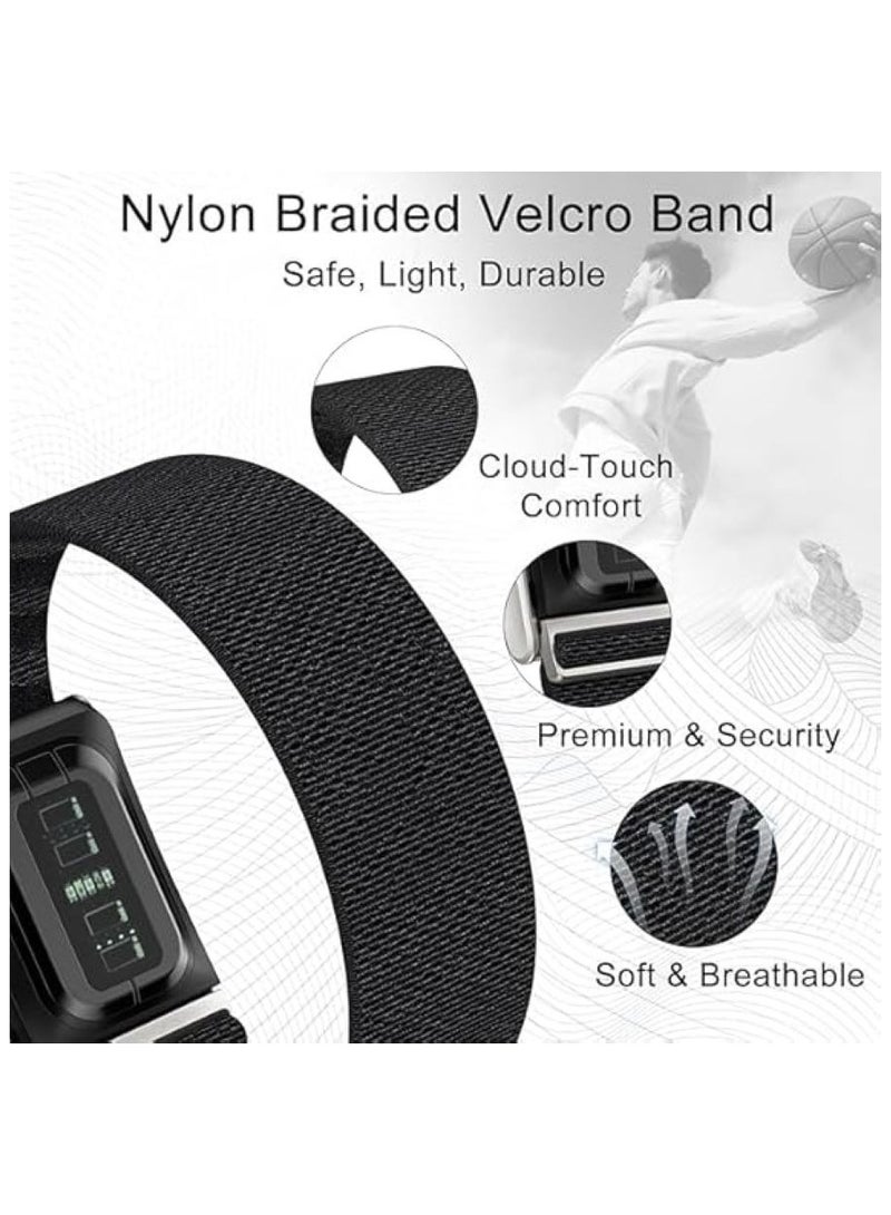 SuperKnit Band Strap for WHOOP 5.0/MG, One, Peak Devices – ECG Compatible Ultra-Soft, Adjustable & Stylish Band with U-Shape Silver Connector - Image 2