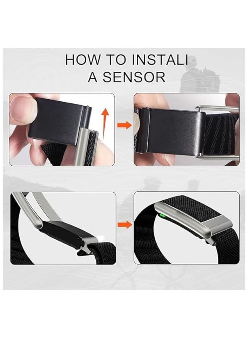 SuperKnit Band Strap for WHOOP 5.0/MG, One, Peak Devices – ECG Compatible Ultra-Soft, Adjustable & Stylish Band with U-Shape Silver Connector - Image 3