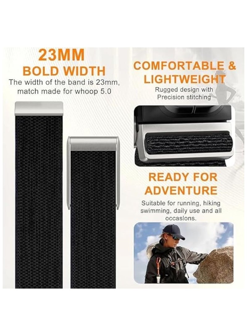 SuperKnit Band Strap for WHOOP 5.0/MG, One, Peak Devices – ECG Compatible Ultra-Soft, Adjustable & Stylish Band with U-Shape Silver Connector - Image 4