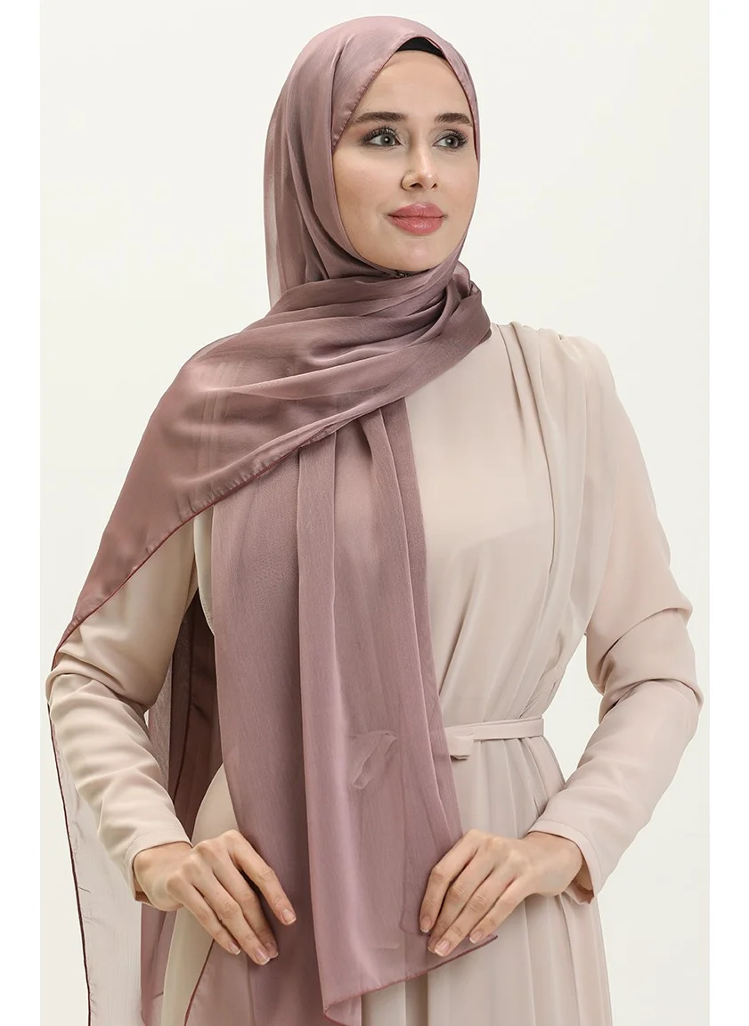 Sefa Merve Aymina Janjan Chiffon Shawl 7586-06 Dusty Rose