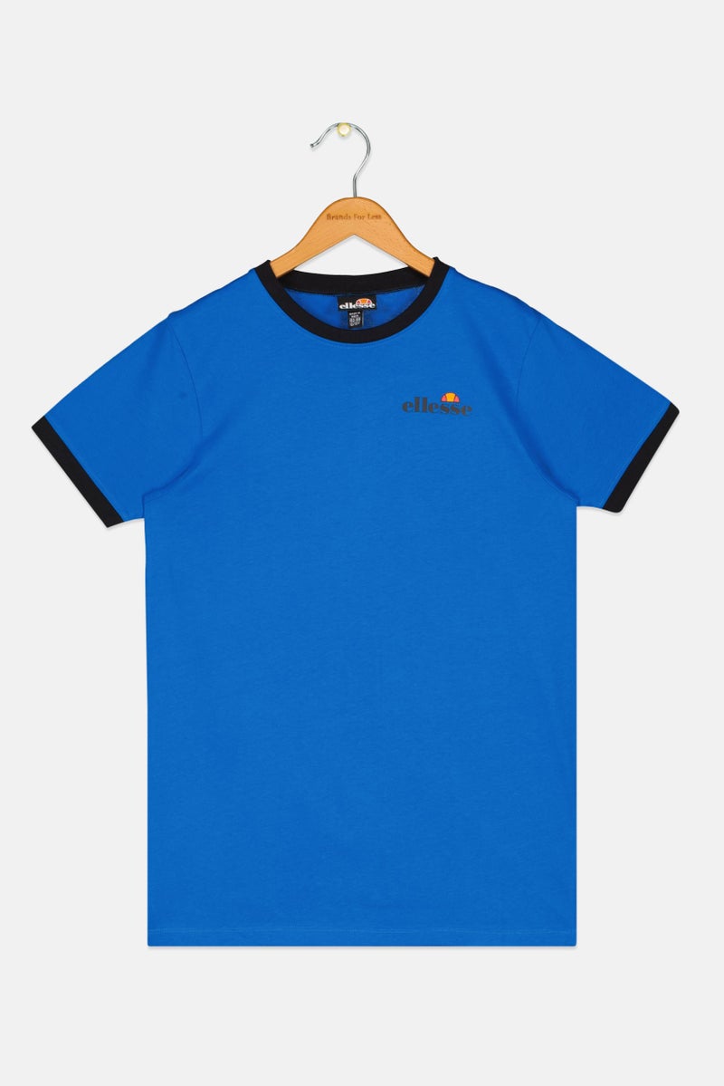 Ellesse ملابس رياضية للأطفال الأولاد تناسب الأنشطة الخارجية، تي شيرت أزرق مدمج - Image 1