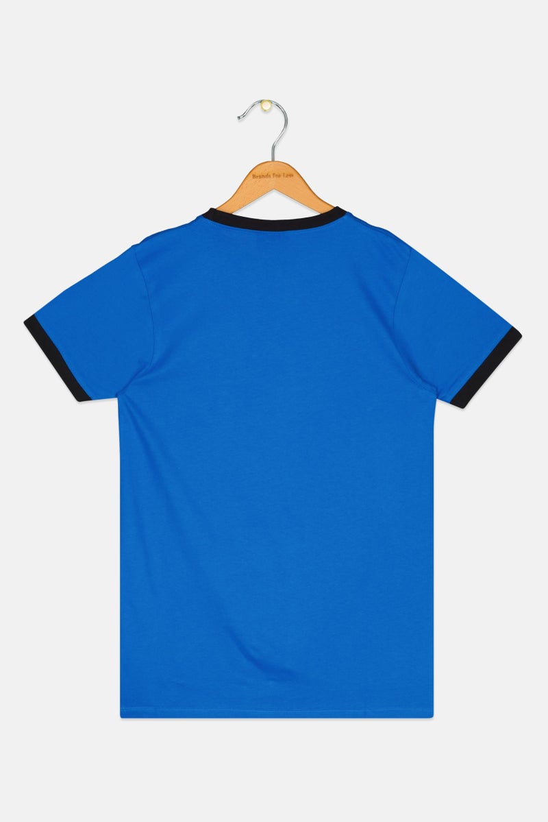 Ellesse ملابس رياضية للأطفال الأولاد تناسب الأنشطة الخارجية، تي شيرت أزرق مدمج - Image 2