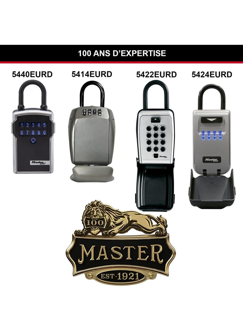 Master Lock Smart Key Safe with Bluetooth/Digital Code, External Key Storage Box with Lock, Model 5440EURD - Image 3