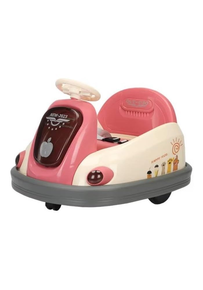 ALBADER Electric Bumper Car for Kids 6V with Remote Control, Light and Sound Effects, Safe Ride-On Vehicle for Ages 3-7 (Red) - Image 1