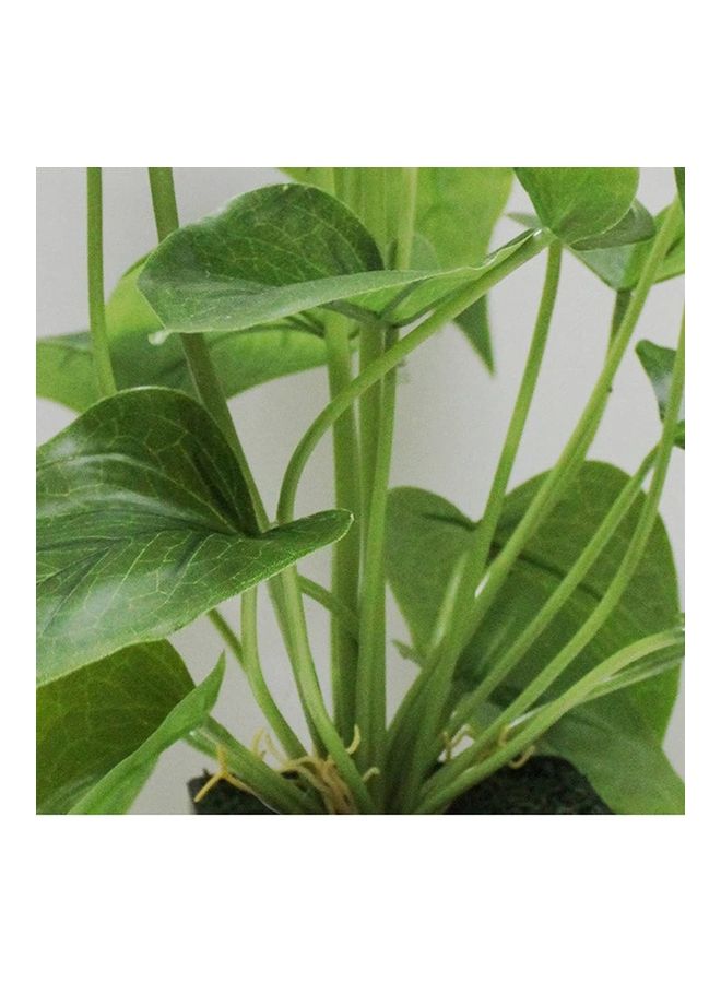 NIBEMINENT Artificial Lily Flower Potted Plant White/Green  - Image 5