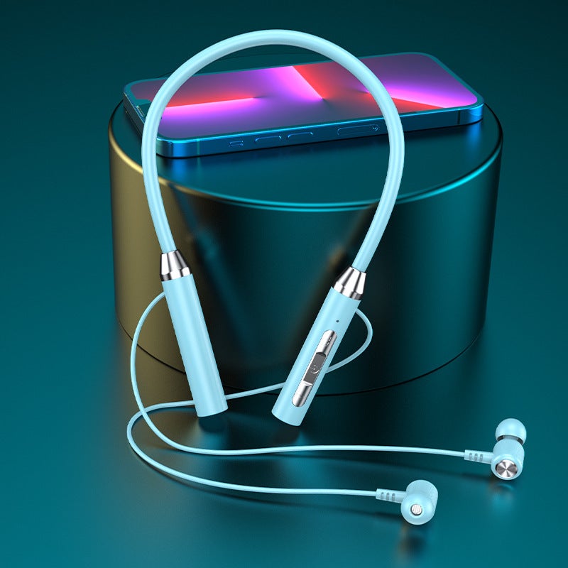 Popular Hanging Neck Bluetooth Headset Wireless Sports Ultra-Long Standby Heavy Bass Bluetooth Earbuds Factory Ready Stock - Image 1