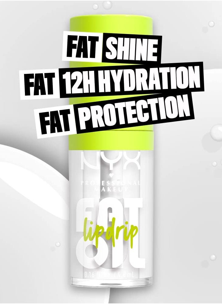 NYX PROFESSIONAL MAKEUP - Fat Oil Lip Drip Moisturizing Lip Gloss - clear 4.8ml - Image 1