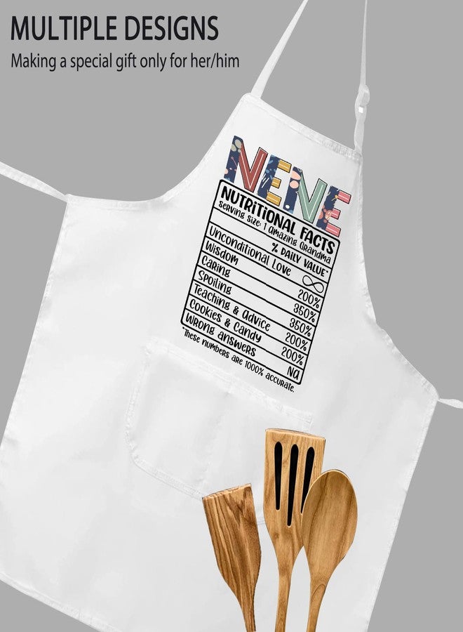 POFULL NeNe Gift Nene's Kitchen Apron Nene Birthday Gift Nene Nutrition Facts Gift (Nene Nutrition Apron) - Image 5
