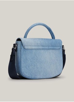 Tommy Hilfiger Plus Tommy Hilfiger Plus Origin Plaque Denim Crossover Bag  - Image 3