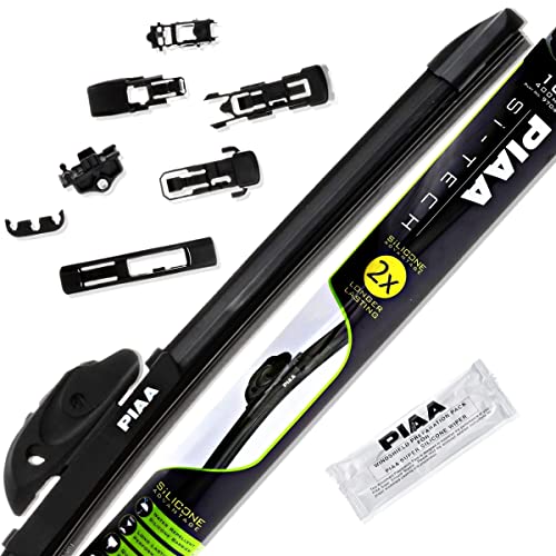 Piaa 97060 24Inch 600mm SiTech Silicone Wiper Blade Premium AllSeason OEM Windshield Wiper Replacement