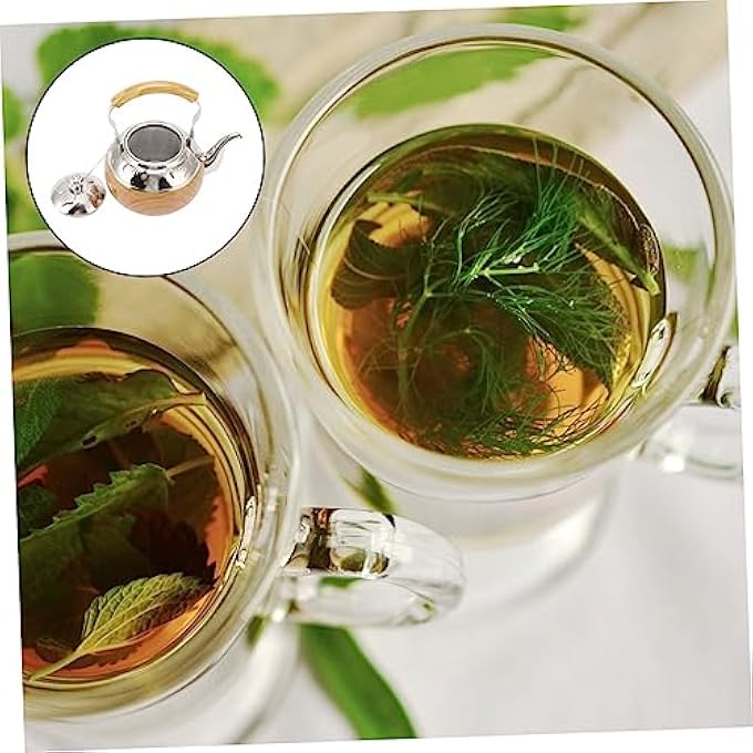 SUPVOX Stainless Steel Teapot Coffee Small Decorative Tea Kettle Gooseneck Kettle Stovetop Tea Kettle Tea Pot For Home Teapots Tea Pots For Stove Top Vintage Teapot Travel Metal Portable - Image 4