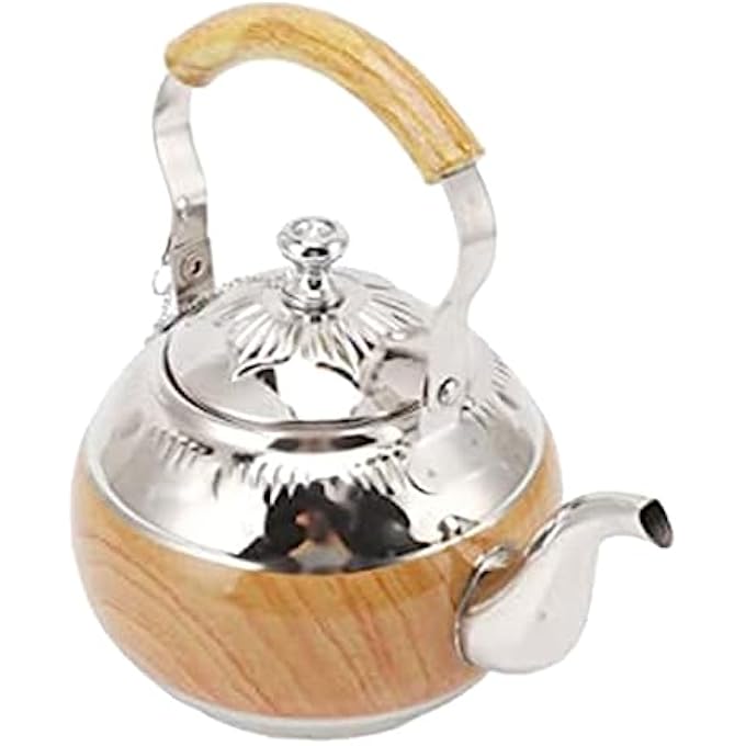 SUPVOX Stainless Steel Teapot Coffee Small Decorative Tea Kettle Gooseneck Kettle Stovetop Tea Kettle Tea Pot For Home Teapots Tea Pots For Stove Top Vintage Teapot Travel Metal Portable - Image 2