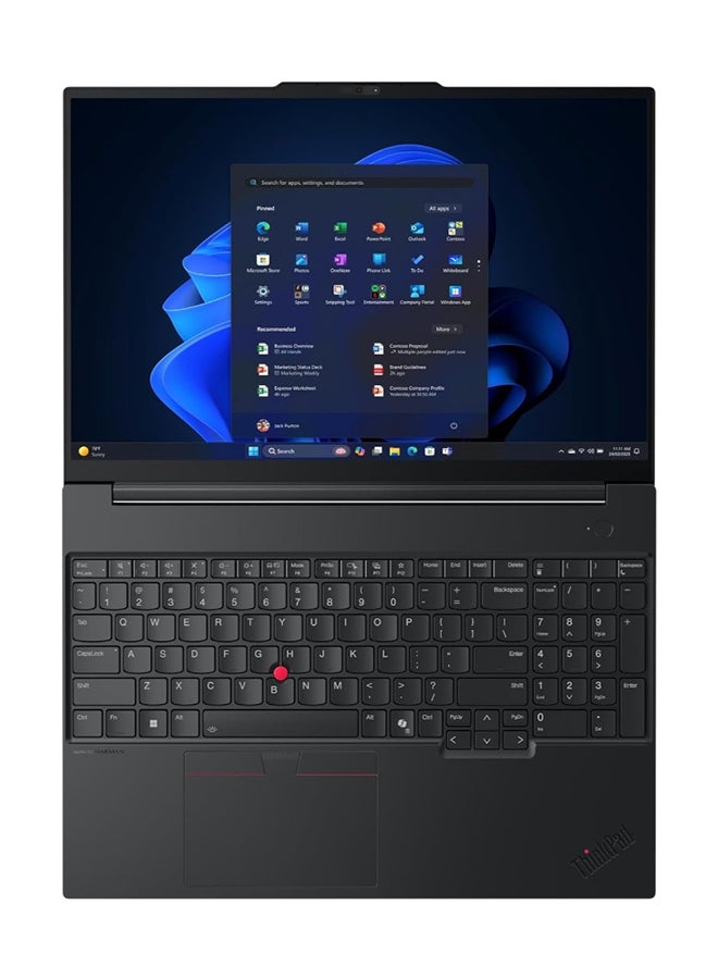 Lenovo ThinkPad E16 (Upgraded Version) Gen 3 Business Laptop With 16 Inch WUXGA (1920x1200) Display, Intel Core Ultra 7 255H Processor/16GB RAM DDR5/512GB SSD/Intel Arc Graphics/Windows 11 Pro English Black English Black - Image 4