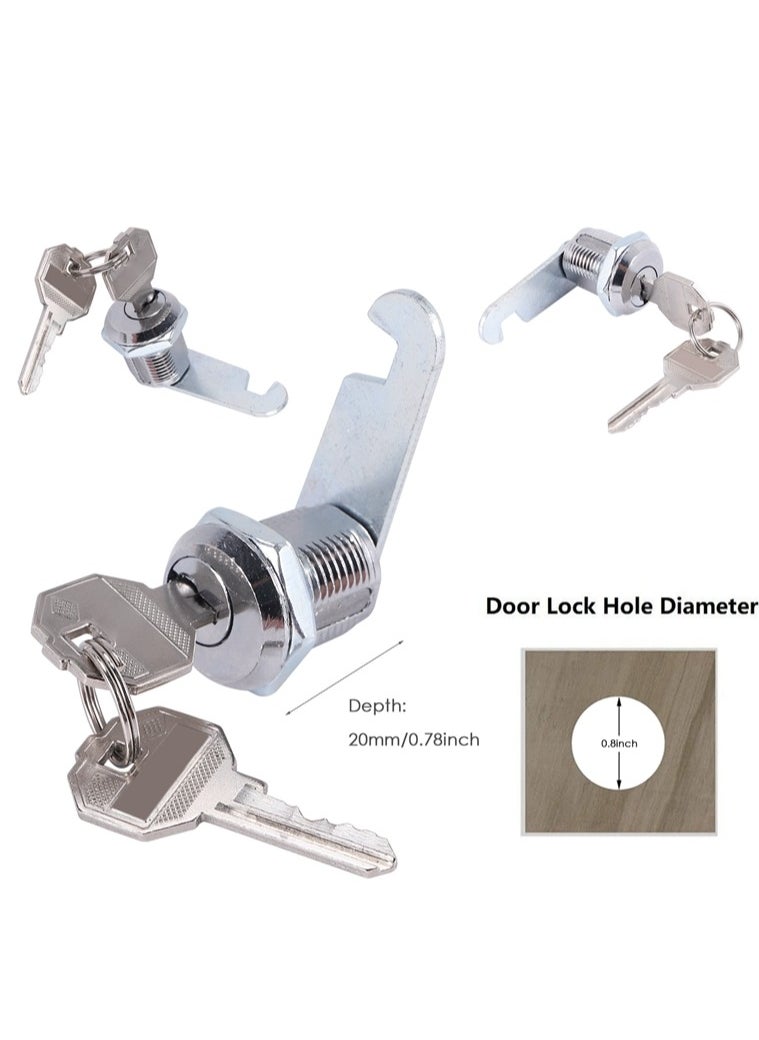 Generic 1Pack Cabinet Locks with Keys, Cam Lock Keyed Alike, Mailbox lock replacement Secure File Drawer Tool Box RV Door, Zinc Alloy  - Image 2